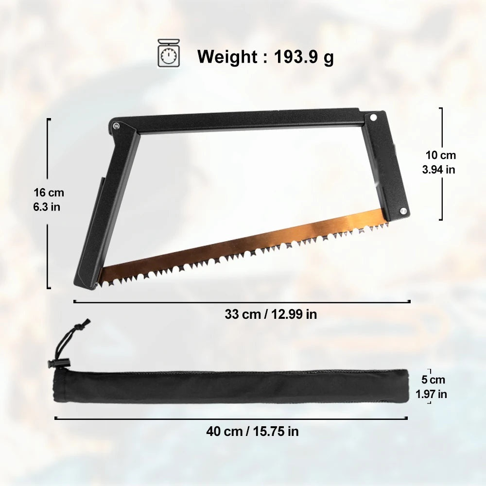 Folding Camping Saw – 32cm Portable Manganese Steel Saw