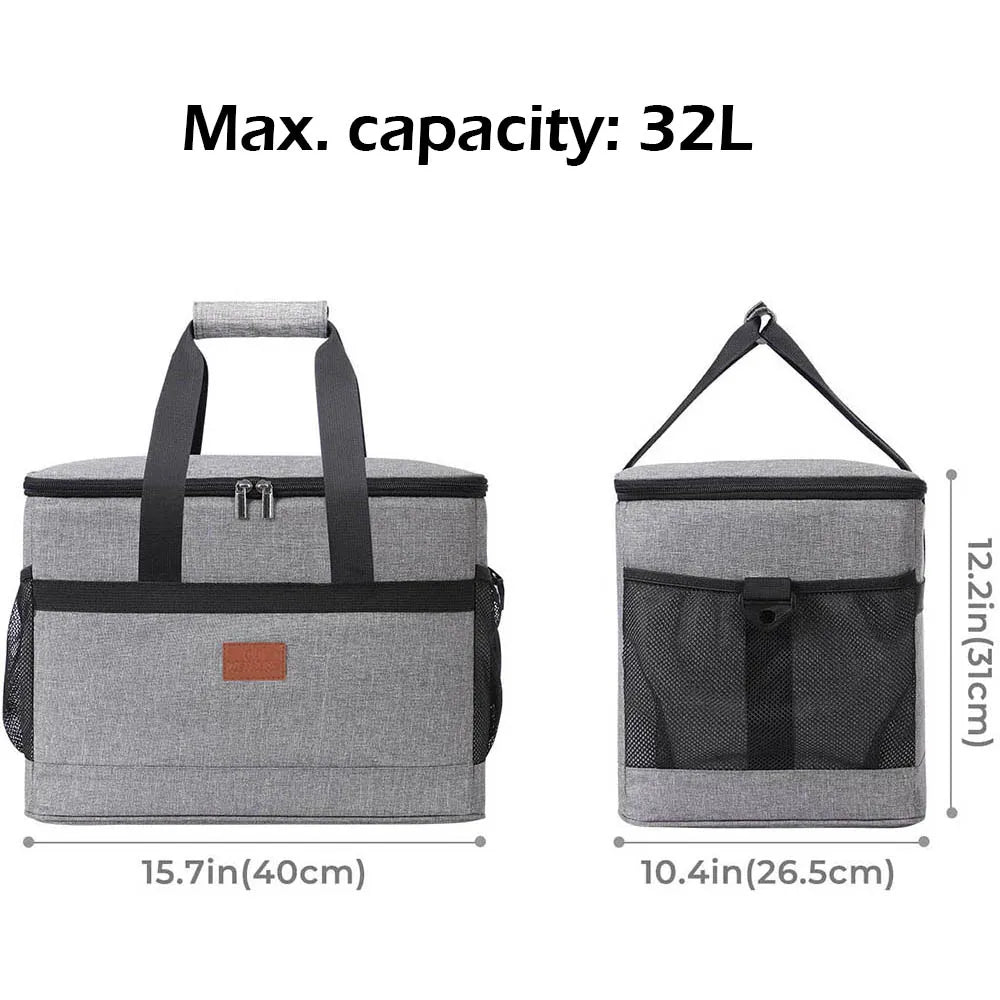 32L Insulated Soft Cooler Bag – Large Picnic & Camping Cooler