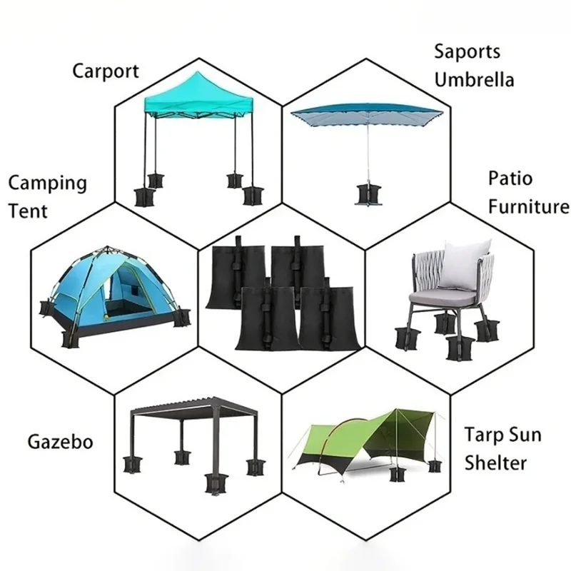 Camping Equipment Outdoor Tent Accessories Sand Bag Weight Set