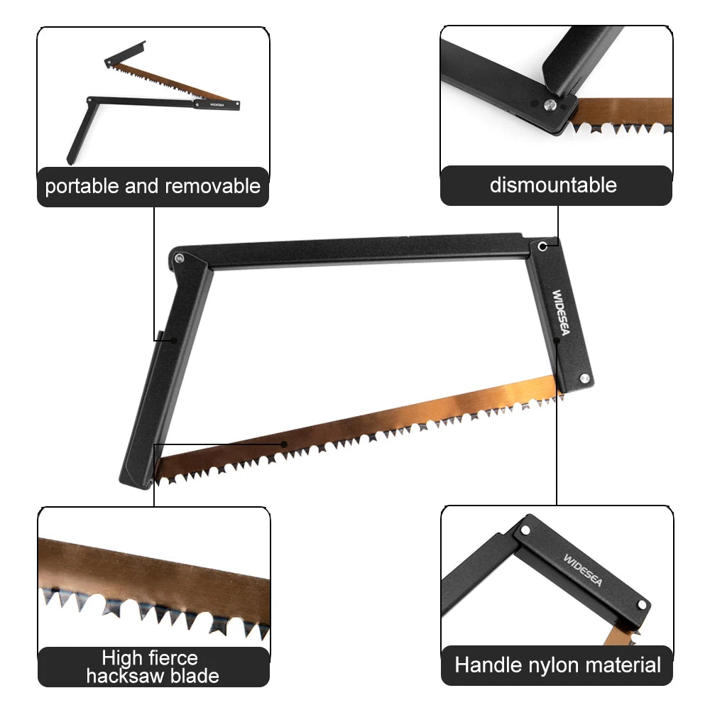 Folding Camping Saw – 32cm Portable Manganese Steel Saw