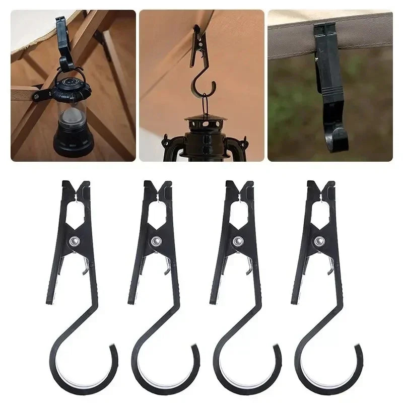 Portable Outdoor Canopy Clip - Multi-functional Hooks for Camping