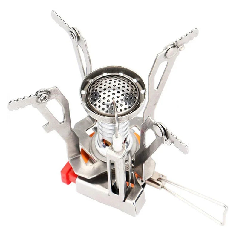 Gas Cooker Portable Outdoor Aluminum Alloy Camp Stove Survival Furnace