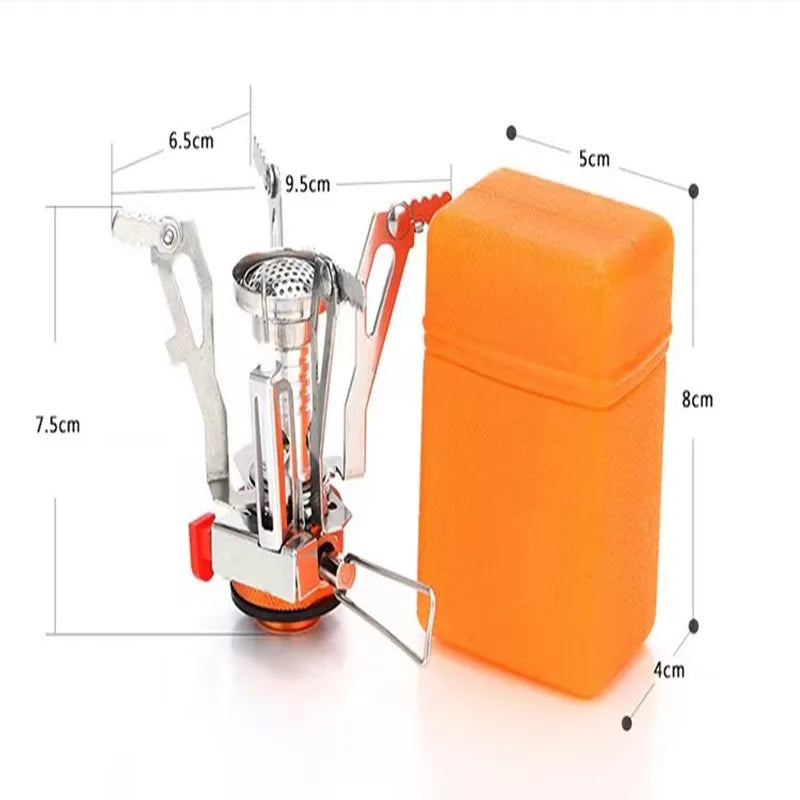 Gas Cooker Portable Outdoor Aluminum Alloy Camp Stove Survival Furnace