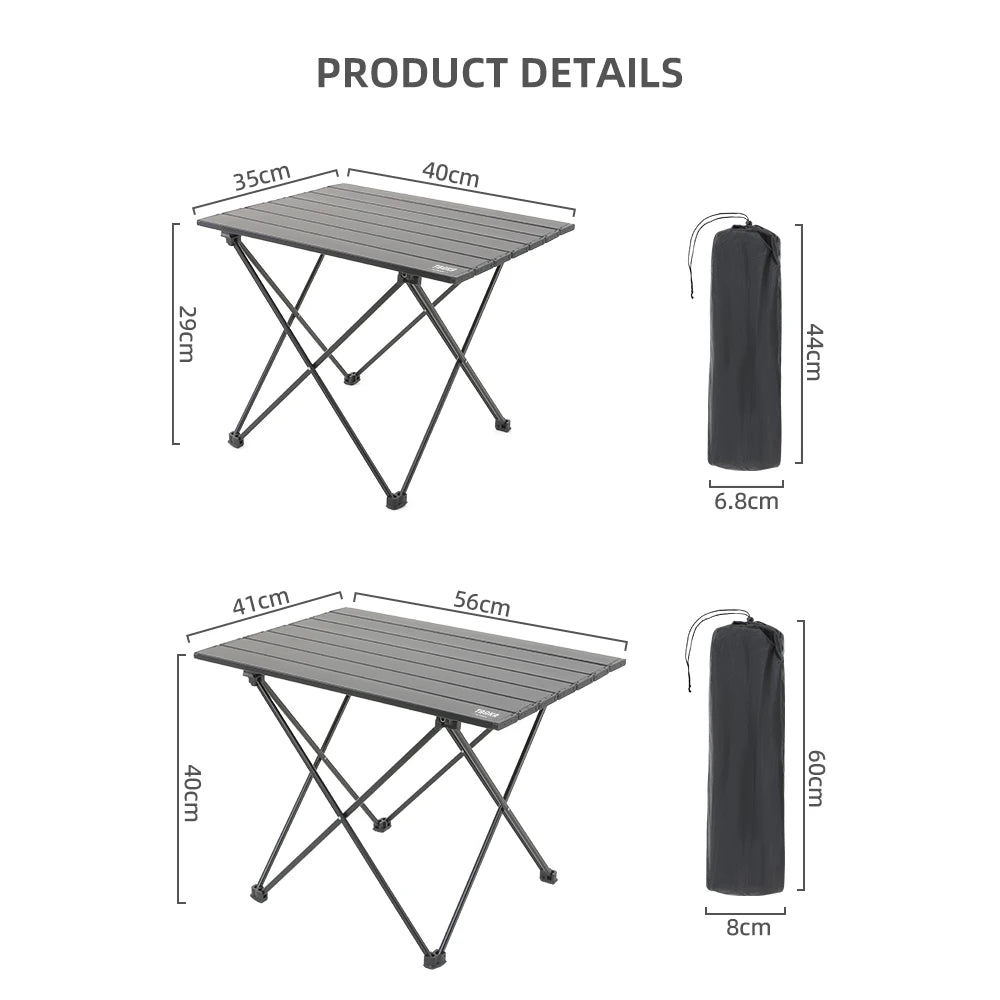 Ultralight Folding Camping Table – Portable Aluminium Picnic & BBQ Table